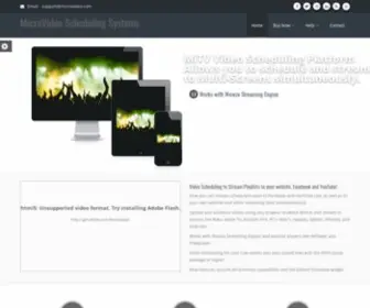 Microvideo.com(Video Scheduling Platform) Screenshot