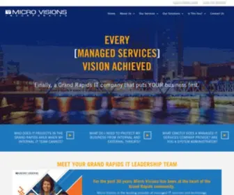 Microvisionsinc.com(IT Support for Grand Rapids and Western Michigan) Screenshot