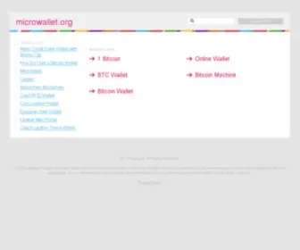 Microwallet.org(Bitcoin micropayment cache) Screenshot