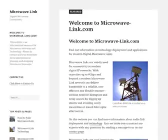 Microwave-Link.com(Microwave Link) Screenshot