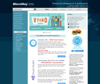 Microway.com.au(Software Developers and IT Professionals) Screenshot