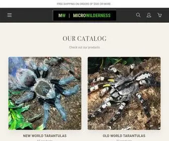 Microwilderness.com(Tarantulas For Sale) Screenshot