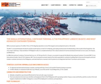 Mict.com.ph(Manila International Container Terminal) Screenshot