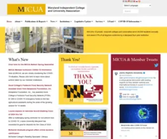 Micua.org(Maryland Independent College & University Association) Screenshot