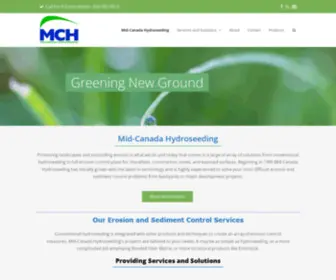 Mid-Canadahydroseeding.com(Winnipeg based Mid) Screenshot