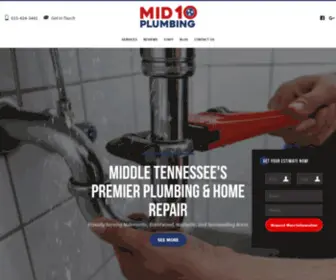 Mid10Plumbing.com(Middle Tennessee Plumbing) Screenshot