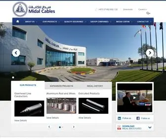 Midalcable.com(Midal Cables B.S.C) Screenshot