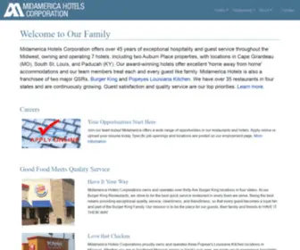 Midamcorp.com(Midamerica Hotels) Screenshot