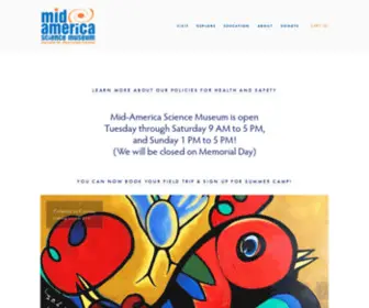 Midamericamuseum.org(Mid-America Science Museum) Screenshot