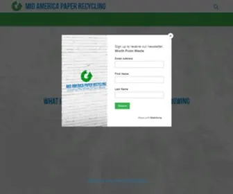 Midamericapaper.com(Mid America Paper Recycling) Screenshot