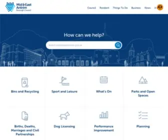 Midandeastantrim.gov.uk(Mid and East Antrim Borough Council) Screenshot