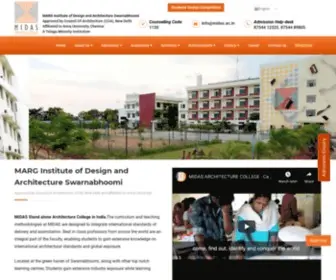 Midas.ac.in(Architecture Colleges in Chennai) Screenshot