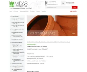 Midas.cz(Midas International spol) Screenshot