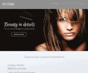 Midas.pl(Ekskluzywne i eleganckie artykuły wykończenia wnętrz) Screenshot