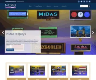 Midasdisplays.com(Electronic Display Components) Screenshot