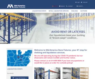 Midasf.com(Mid-America Store Fixtures) Screenshot