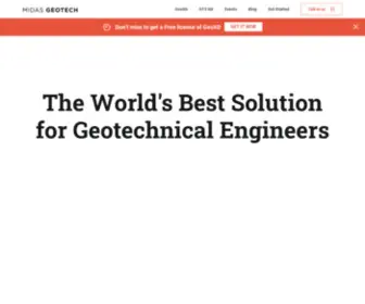 Midasgeotech.com(Geotechnical Software) Screenshot