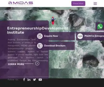 Midasindia.net(Midas school of entrepreneurship) Screenshot