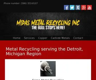 Midasmetalmi.com(Midas Metal Recycling Inc) Screenshot