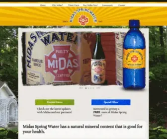 Midasspring.com(Midas Spring Water) Screenshot