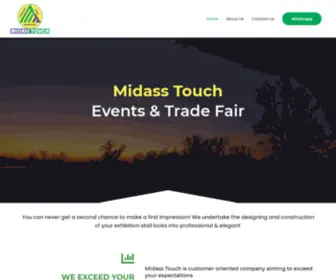 Midasstouch.com(Midass Touch Events & Trade Fairs) Screenshot