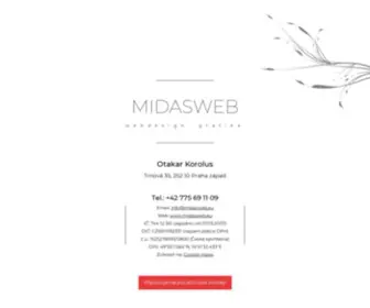 Midasweb.eu(Webdesign, tvorba webových stránek, grafika) Screenshot