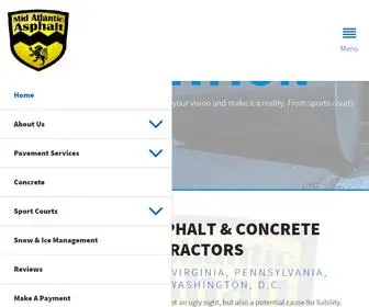 Midatlanticasphalt.com(Baltimore Concrete & Asphalt Contractors) Screenshot