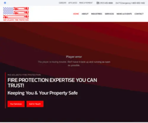 MidatlanticFireprotection.com(Mid-Atlantic Fire Protection) Screenshot