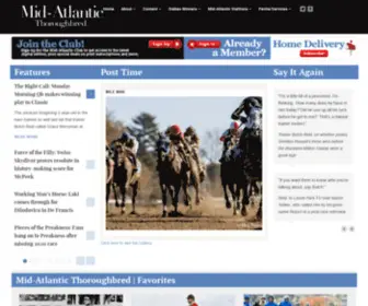 Midatlantictb.com(Mid-Atlantic Thoroughbred) Screenshot