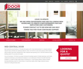 Midcentraldoor.com(Mid Central Door) Screenshot