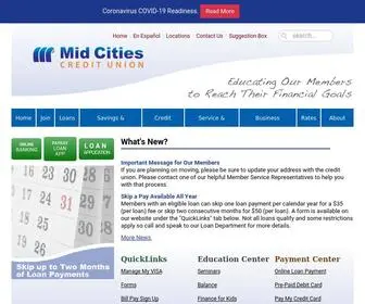 Midcitiescu.org(Mid Cities Credit Union) Screenshot