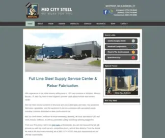 Midcitysteel.com(Steel Sales & Service) Screenshot