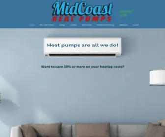 Midcoastheatpump.com(Mini-Split Heatpumps) Screenshot