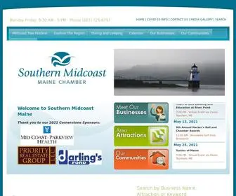 Midcoastmaine.com(Southern Midcoast Maine Chamber) Screenshot