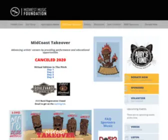 Midcoasttakeover.com(Midwest Music Foundation) Screenshot