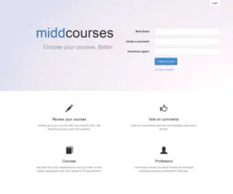 Middcourses.com(Midd Course Reviews) Screenshot
