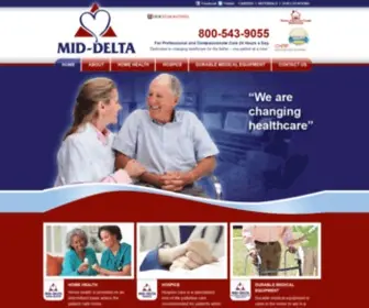 Middelta.com(Home Health & Nursing Care in Clarksdale) Screenshot