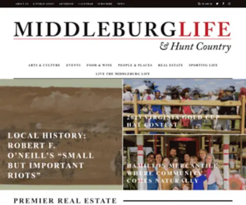 Middleburglife.com(Middleburg Life) Screenshot