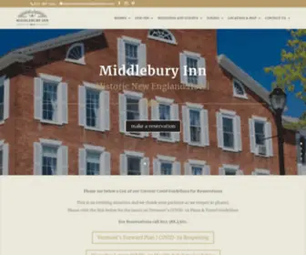 Middleburyinn.com(Middlebury Inn) Screenshot