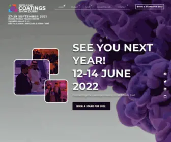 Middleeastcoatingsshow.com(Middle East Coatings Show) Screenshot