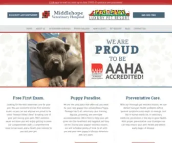 Middlehopevet.com(Veterinarian Near MeMIddlehope Veterinary Hospital) Screenshot