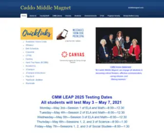 Middlemagnet.com(Caddo Middle Magnet) Screenshot