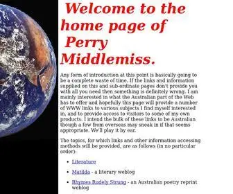 Middlemiss.org(Perry Middlemiss's) Screenshot