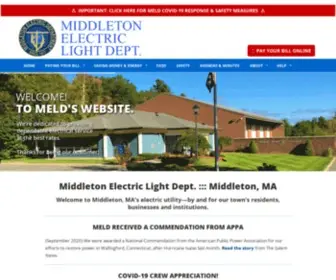 Middletonlight.org(Middleton Electric Light Dept) Screenshot