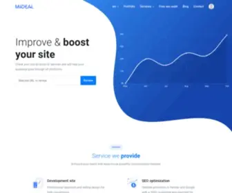 Mideal.ru(Разработка и продвижение сайтов) Screenshot