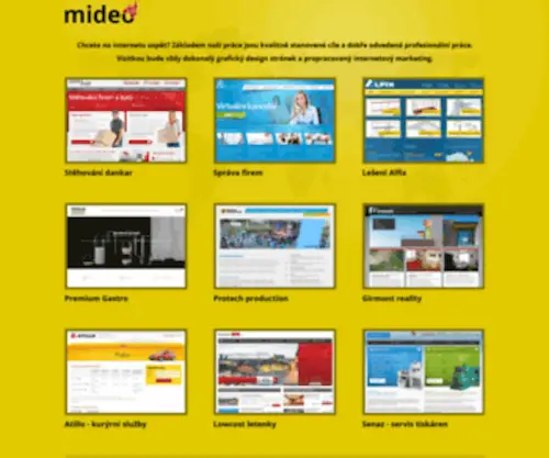 Mideo.cz(MIDEO webdesign) Screenshot