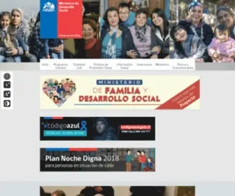 Mideplan.cl(Ministerio de Desarrollo Social y Familia) Screenshot
