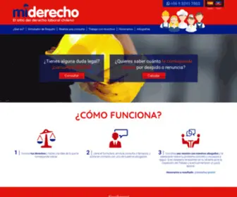 Miderechochile.cl(Mi Derecho) Screenshot