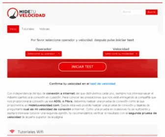 Midetuvelocidad.com(Test de velocidad ADSL) Screenshot