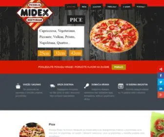 Midex.rs(Restoran, picerija Novi Beograd Dostava pica) Screenshot